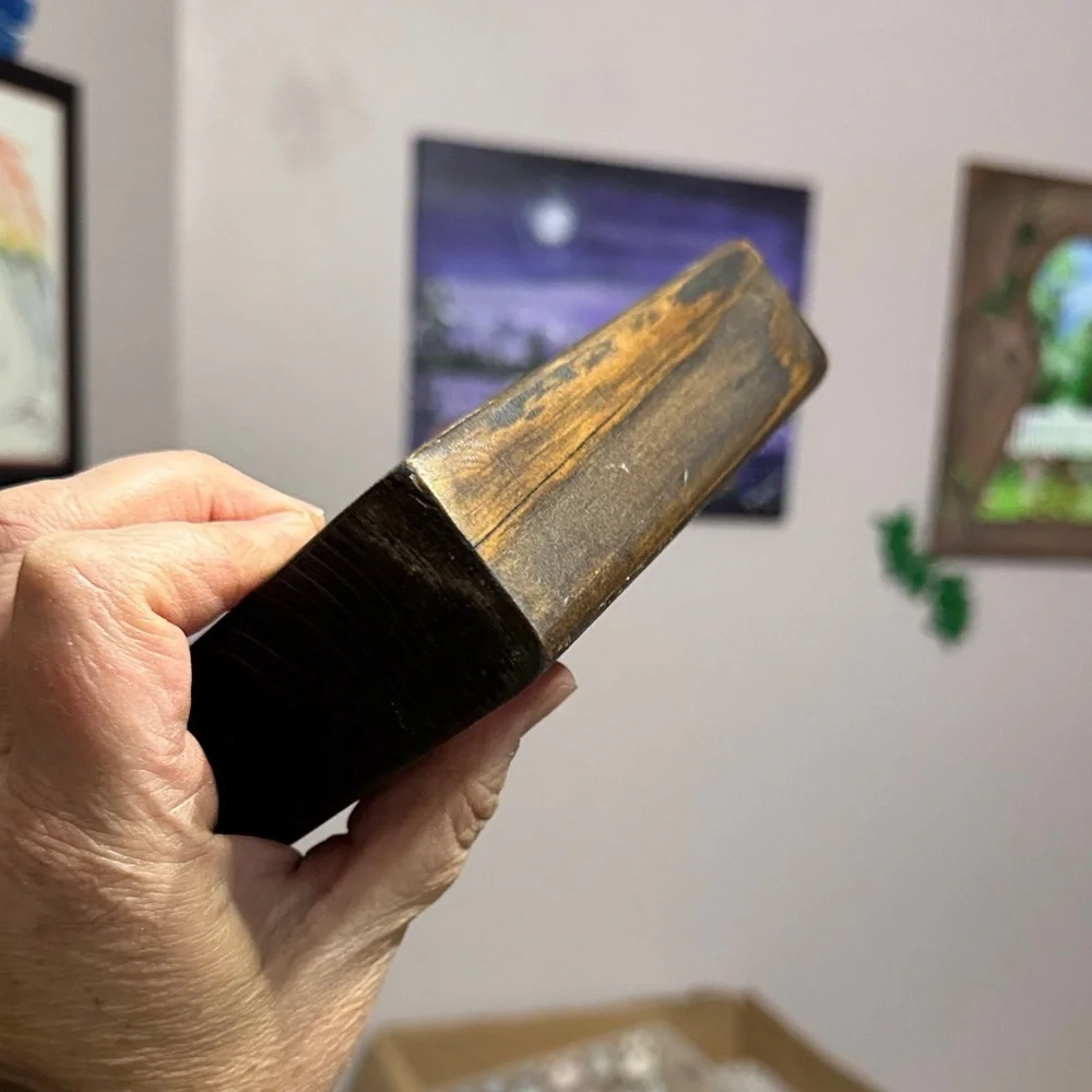 Wooden Love Sign with Orange Heart - Picture 3 of 5